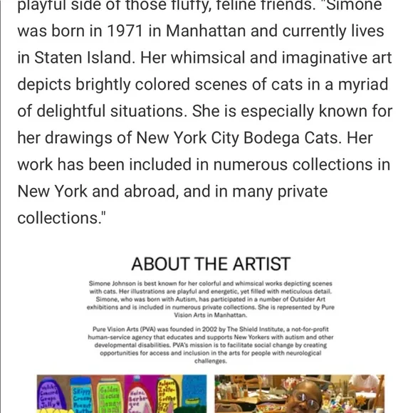 Baggu x Simone Johnson Cat Reusable Bag - Picture 3 of 4